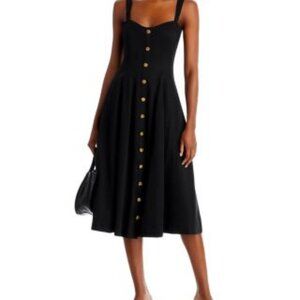 AQUA x Liat Baruch Button Front Midi Dress XS New